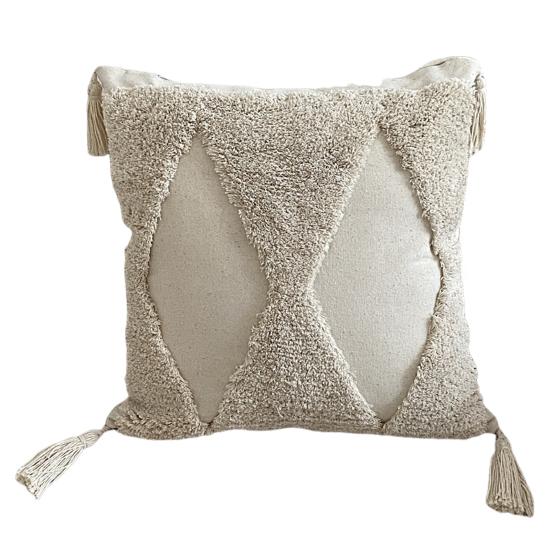 Povlak na polštář Stylový český etnický design se střapcem Zesílená vyšívaná pohovka Polštář na polštář Kancelář s všívaným polštářem