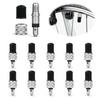 Mushi Rubber Bicycle Valve Set of 10, Super Valve for