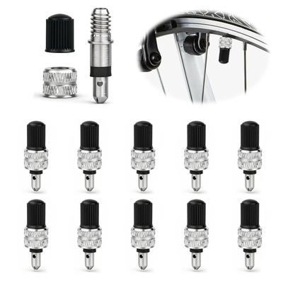 Mushi Rubber Bicycle Valve Set of 10, Super Valve for