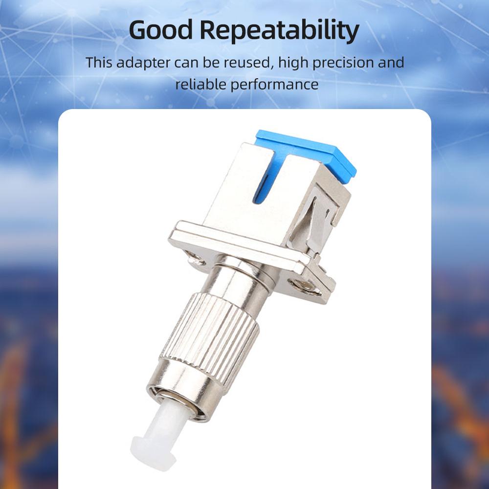 Visual Fault Locator Fiber Adapter Fiber Optic Connector FC Male to SC Female Optical Fiber Adapter Stable Performance Low Loss