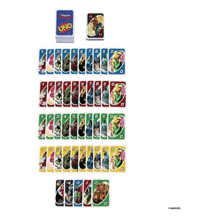 Jeu De Cartes - MATTEL - HXY08 - 2-10 Joueurs - À Partir De 7 Ans - Licence Marvel