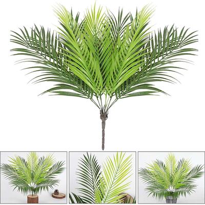 9 Heads Artificial Tropical Palm Leaves Tree Fake Plants Bedroom Decorations Wedding Garden Decoration Household Supplies