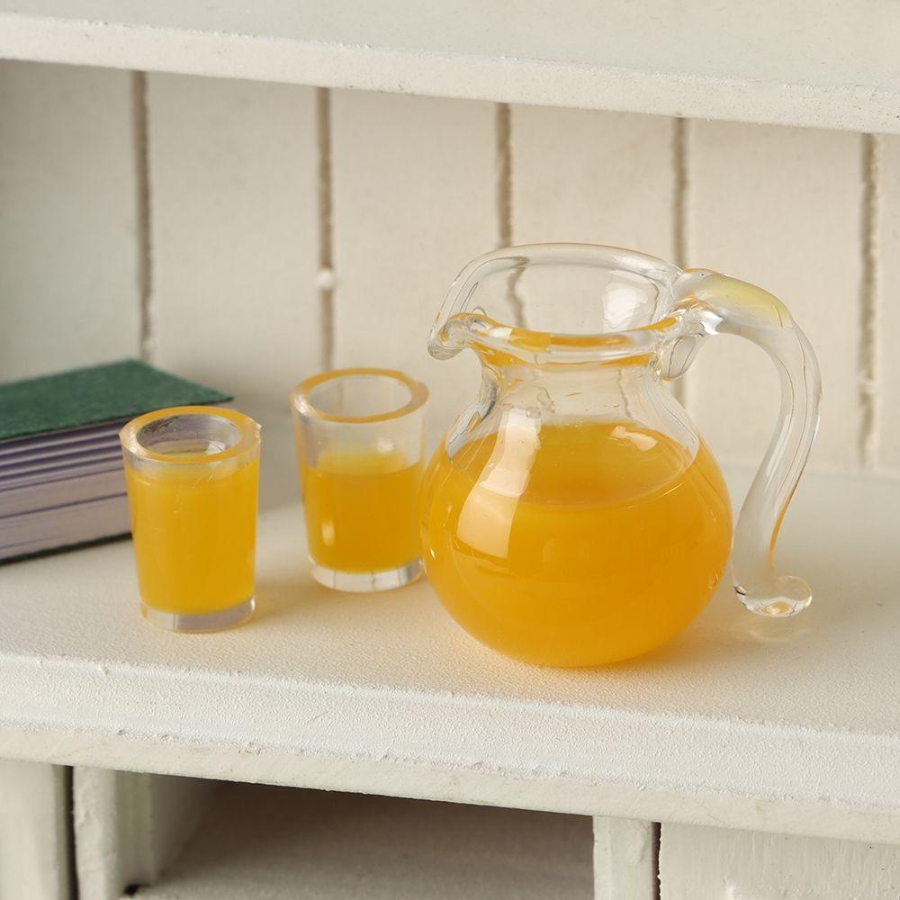 Resin Orange Juice Doll Accessories 1/12 Scale Miniature Accessories Lemon Water