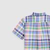 Polo Ralph Lauren Color Block Plaid Logo Embroidered Button-Down Short Sleeve Shirt Kids shirts Multicolor CWPOWOVY6820481-999