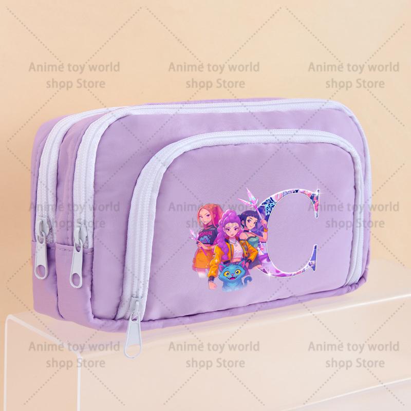 Kpop Dämonenjäger Federmäppchen Cartoon Kawaii Mädchen Stiftebox Stifthalter Tasche für Schüler Schulanfang Schreibwaren Geschenkartikel