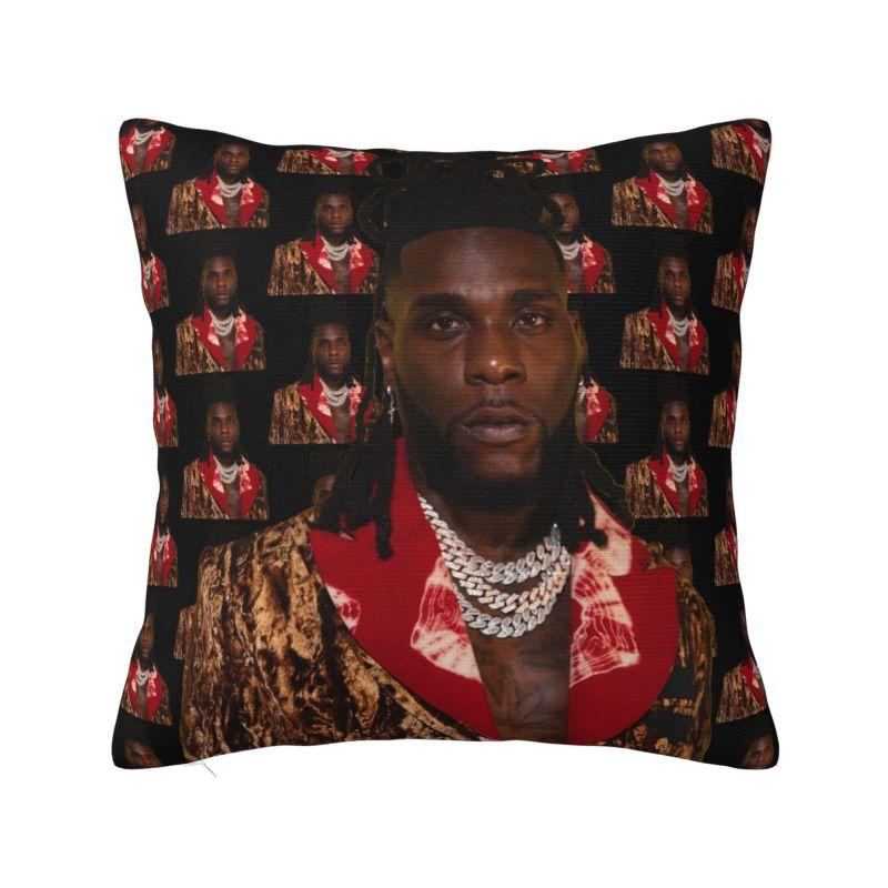 Custom Burna Boy Nigerian Singer Cushion Cover xcm Soft Modern Pillow Case Decor Home