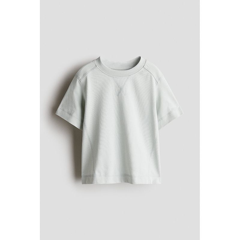 

HM Children s Clothing Boys T-shirt 2025 Summer New Arrival Sports round Neck Coolmax Flat Lock Stitch Short Sleeve 1285343