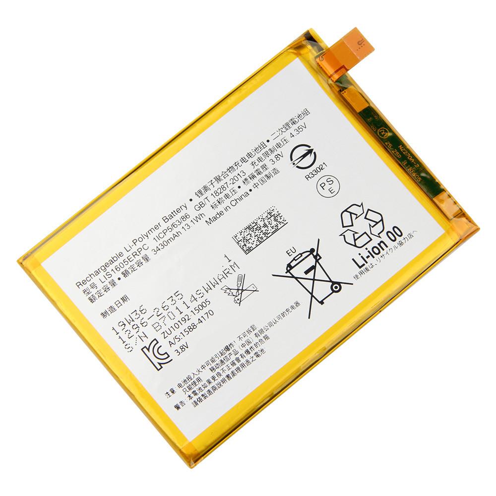 Dobíjecí lithiová baterie Pro SONY Xperia Z5 Premium Z5P Dual E6853 E6883 LIS1605ERPC Baterie do telefonu 3430mAh
