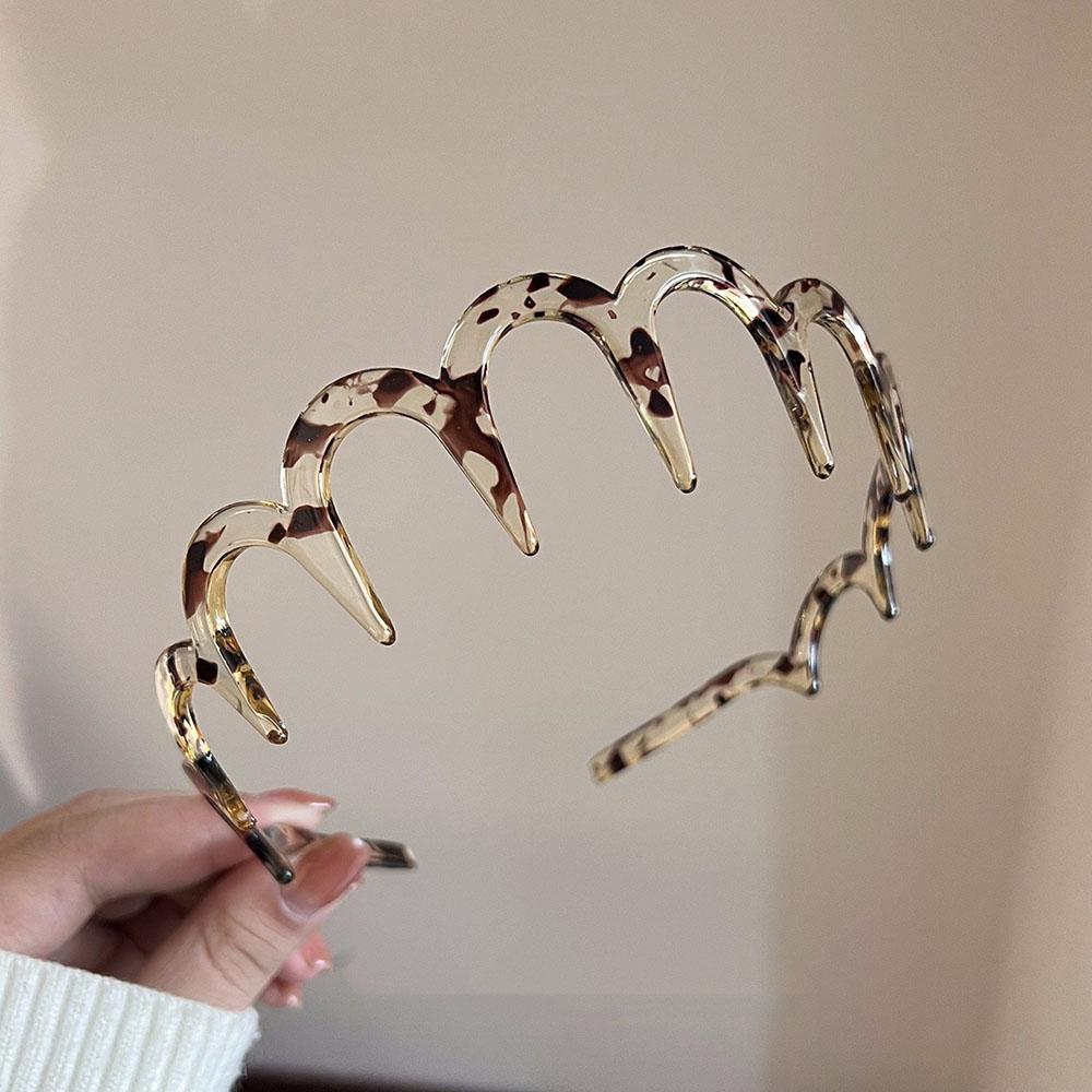 Fashion Sunglasses Shaped Headband Anti-Slip Acrylic Hairbands for Women Invisible Hair Hoops Fixed Headband Hair Accessories