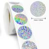 50-500Pcs Laser Sticker Heart Shape Gift Seal Sticker Star Round Hologram Adhesive Label Stationery Sticker Label Gift Box Decor