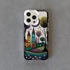 Hand Painted Forest House Clear Phone Case For Iphone 13 12 Pro Max 15 14 Pro Max Plus 11 X XR XS 7 8 Plus SE2 Transparent Cover