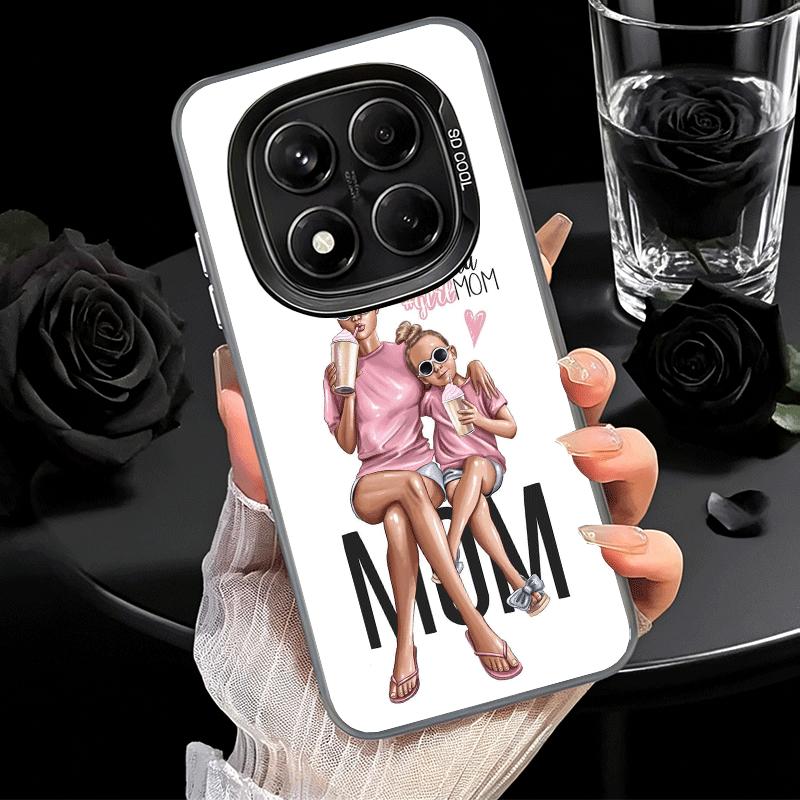Baby Mom Girls Soft Phone Case for Samsung Galaxy S24 S25 FE S26 Edge S23 Ultra S22 Plus S21 + Shockproof Cover Back Shell
