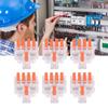 15Pcs Wire Conductor Connector Lever Splicing Terminal Transparent Set Kit DF‑14