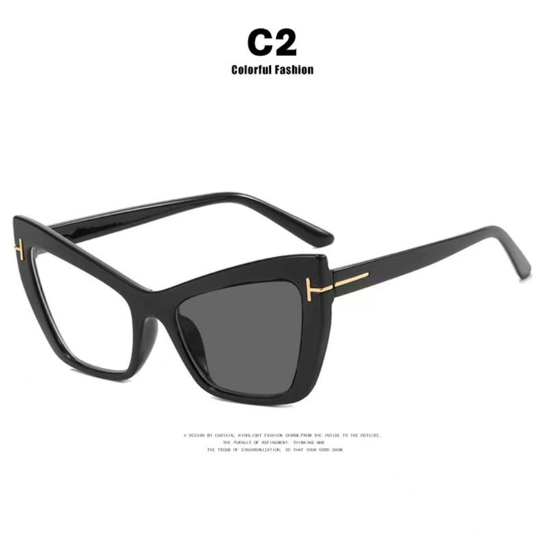 New Brand Design Fashion Cat Eye Leopard Glasses Women Frame Photochromic Anti Blue Light Computer Reading Eyeglass Degrees 0~+6