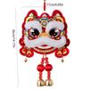 Lion Awakening New Year Hanging Ornament Chinese With Bell Spring Festival Pendant Traditional Red Lion Awakening Pendant