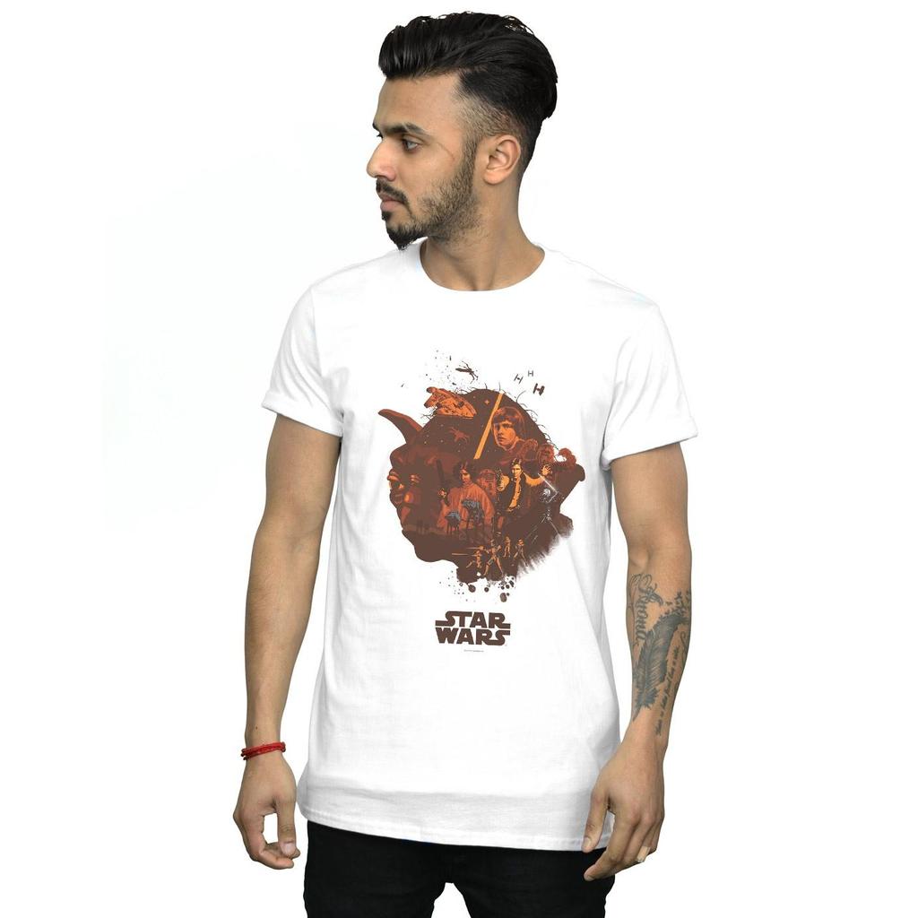 Star Wars Mens Yoda Montage T-Shirt