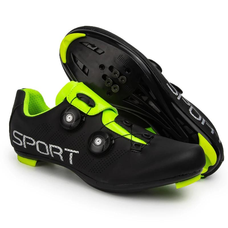 Cycling Sneaker MTB Men Sports Dirt Road Bike Boots SPD Pedal  Bicycle Footwear Speed Racing Women Flat Off Cycling Shoes