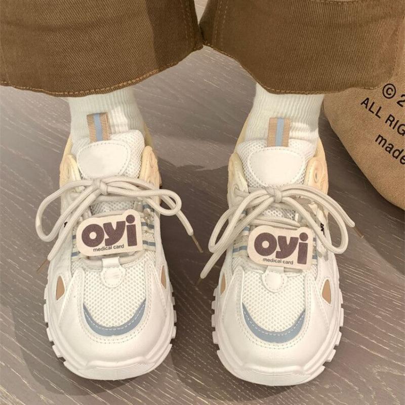 Women Sneakers Fashion Mesh Sport Shoes Autumn Casual Comfortable Thick Sole White Female Platform Dad Shoes Zapatillas Mujer