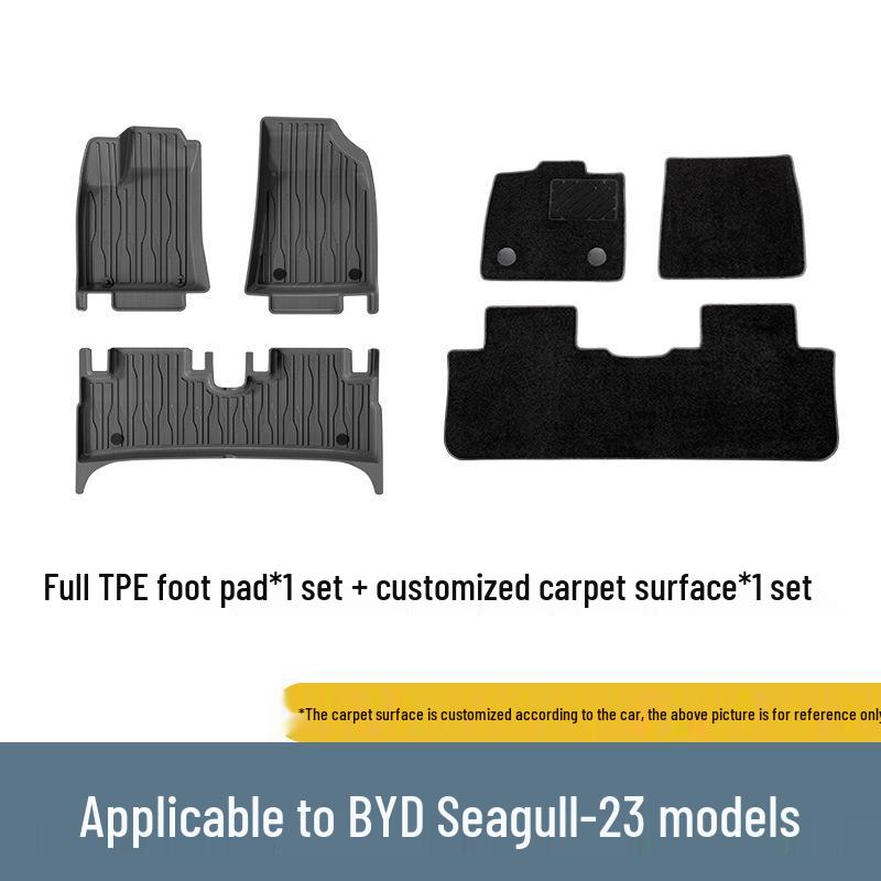Eco-Friendly TPE Floor & Trunk Mats for 2023-2025 BYD Seagull