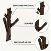 1PC Decor Artistic Branch Rustic Coat Rack Heavy-Duty American Multi-Functional Vintage Sturdy Wall-Mounted Space-Saving 19.3x10cm