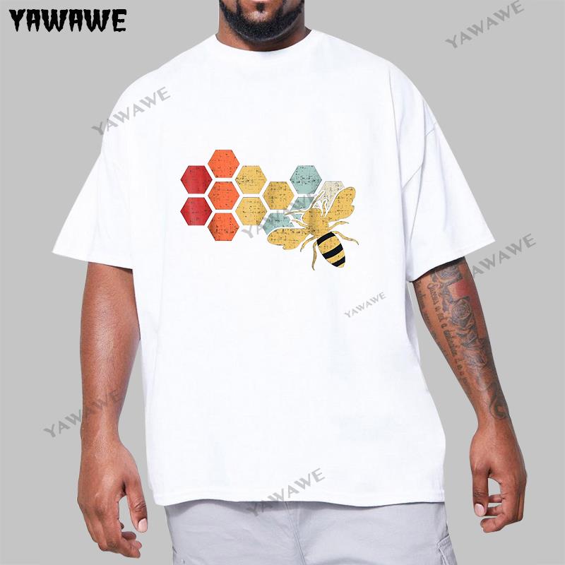 New Unisex Crew Neck Tees Fashion Cotton Tshirt Vintage Beekeeper Beekeeping Honey Funny Bee Black Summer Funny T Shirt Unisexs Tops