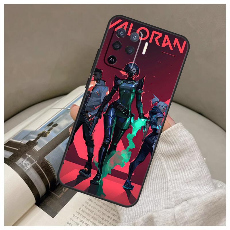 Valorant Game Case For Oppo A74 A94 A54 A18 A38 A58 A78 A98 A80 A60 A40 A96 A76 A16 A15 A17 A57 A77 A5 Pro
