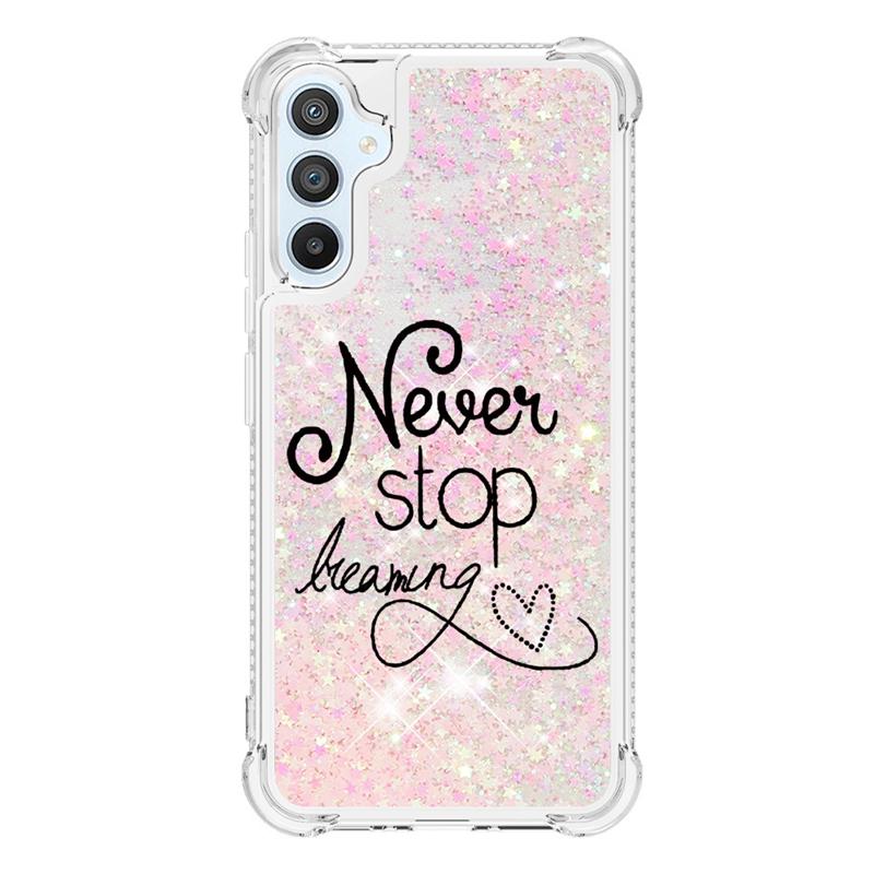 Custodia A54 A34 A14 5G Cartone Animato Glitter Sabbia Mobile Liquida Per Samsung Galaxy A54 A34 A14 5G A24 A04S A 04 A04E Custodia per Telefono Funda