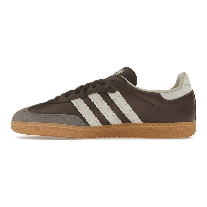 adidas Tênis Unissex Samba OG Marrom Putty Cinza Dourado Metálico ID1481