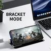 For Honor 400 Lite Case View Window Stand Leather Flip Phone Cover