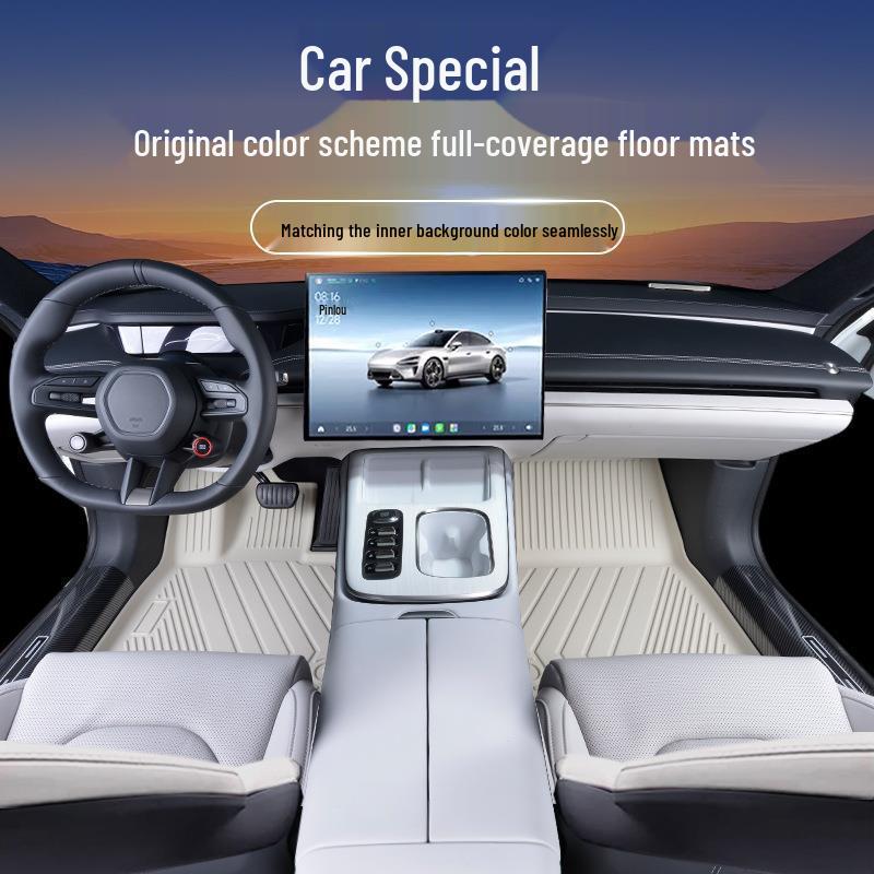 Durable, Waterproof, Multi-Color TPE Car Floor Mats for All Models - Original Color, Full Coverage