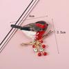 Sparkling Colorful Zircon Birds Brooch For Women Rhinestone Crystal  Animal Brooches Coat Dress Lapel Pins Wedding Party Jewelry