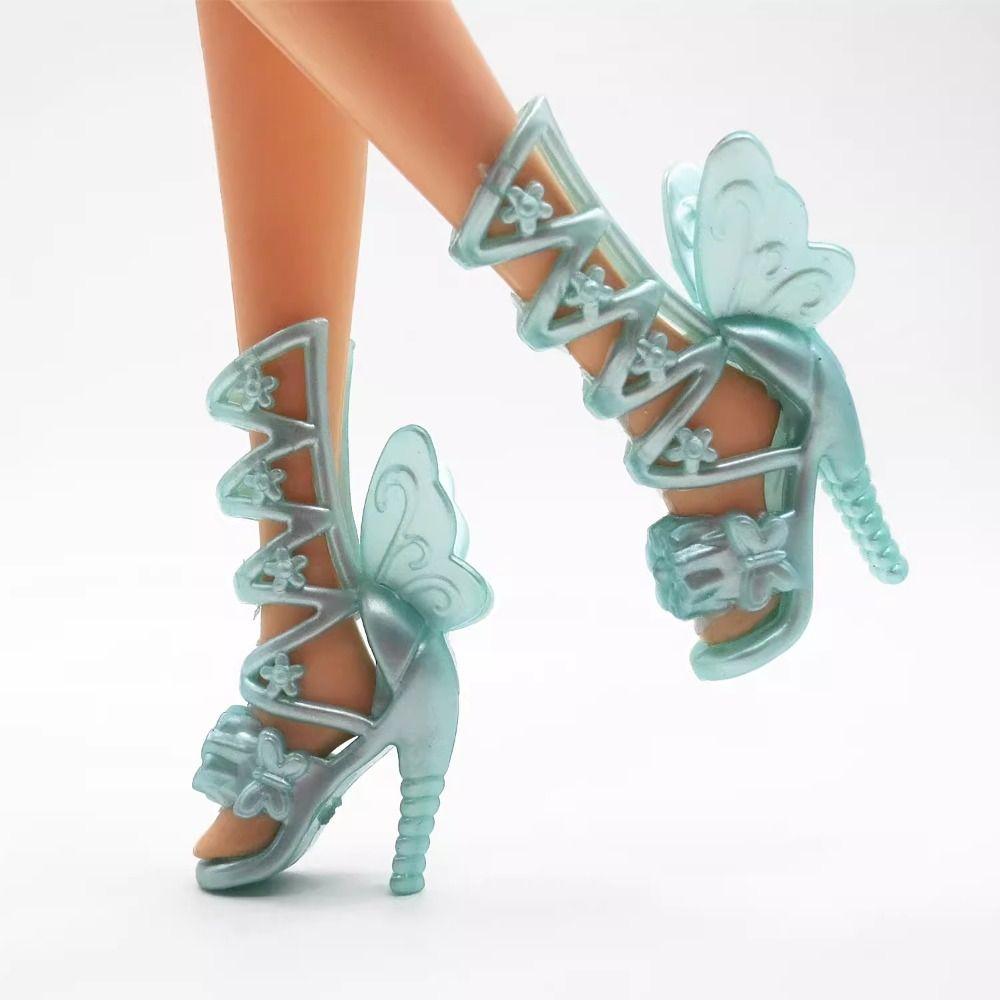 Puppenzubehör 1/6 Puppenschuhe 30cm Figur Puppensandalen Neue High Heels Schuhe Puppenzubehör