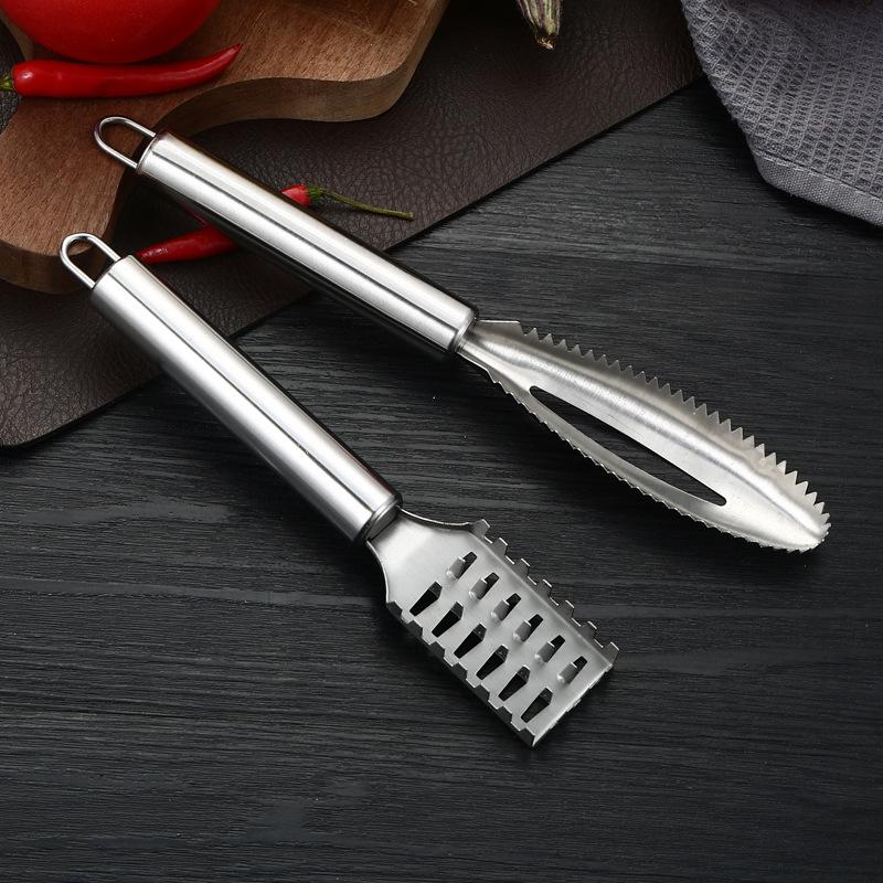 Stainless Steel Kitchen Tool for Removing Fish Scales, Fish Scale Remover, Fish Brush, Fish Scale Scraper, Scalpel Brush
