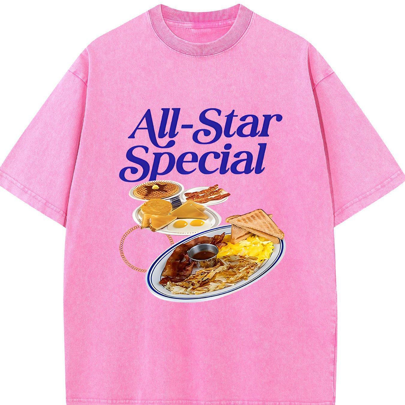 [Cotton Food Print Tee] Premium Cotton Men S T-Shirt - Food S розы красного