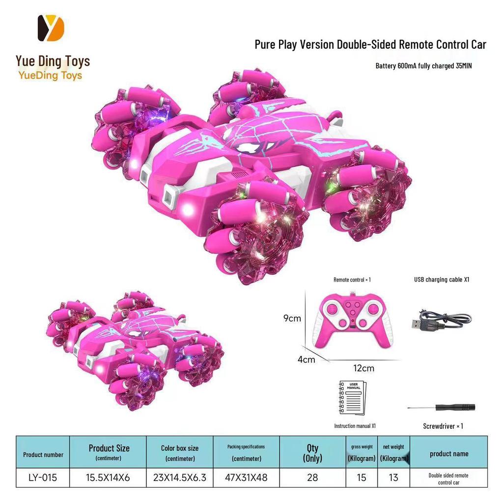 2.4G Remote Control Spider Stunt Car for Kids - 360° Off-road Light-Up Adventure Toy