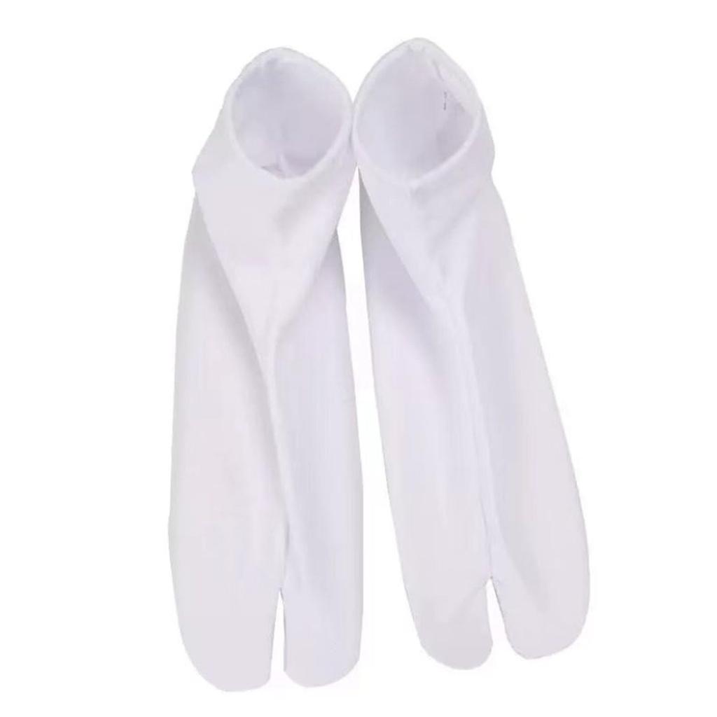 White Tabi Socks for Men and Women Traditional Japanese Suitable for Tatami and Everyday Plain Ideal for Martial Tea Incense Temple and Shrine Geta