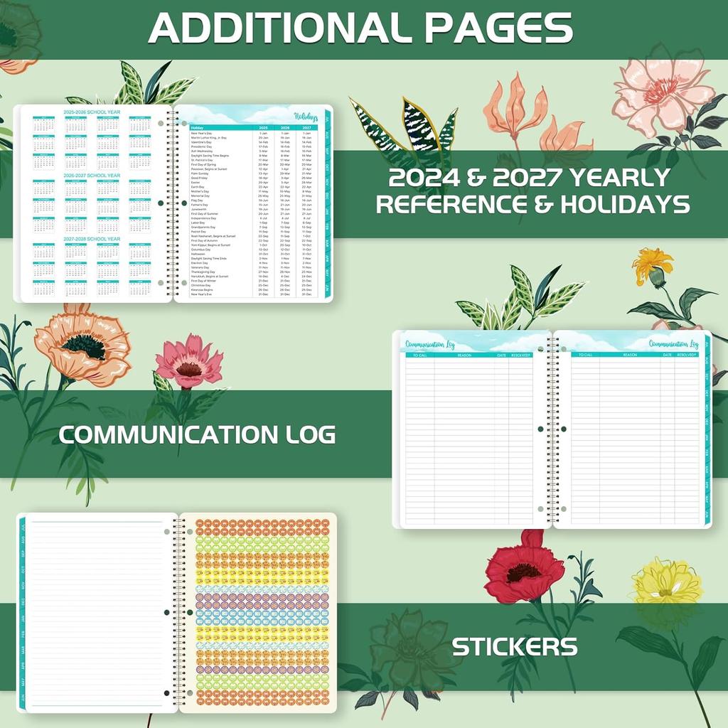 Student Planner 2025-2026 - School Planner 2025-2026, Jul. 2025 - Jun. 2026, 9'' x 11'', Weekly Lesson Calendar, Academic Year with Stickers, Week's