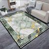 Light Luxury Black CARPET FOR LIVE ROOM Non-slip Carpets Marble Patterned Carpet Modern Marble Patterned Rug Coffee Tables Mat