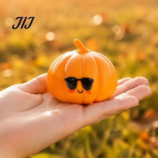 Beruhigendes Sensorisches Spielzeug Sonnenbrille Kürbis Stressabbau Spielzeug, Langsam Rückprallend Quetsch Fidget Weich Cartoon Knödel Lindernd