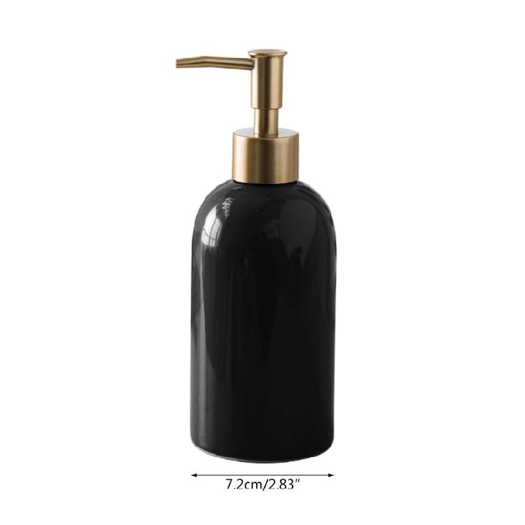 Ceramic Soap Dispenser Bathroom Hand Sanitizers Container Shampoo Shower Gel Press Bottle