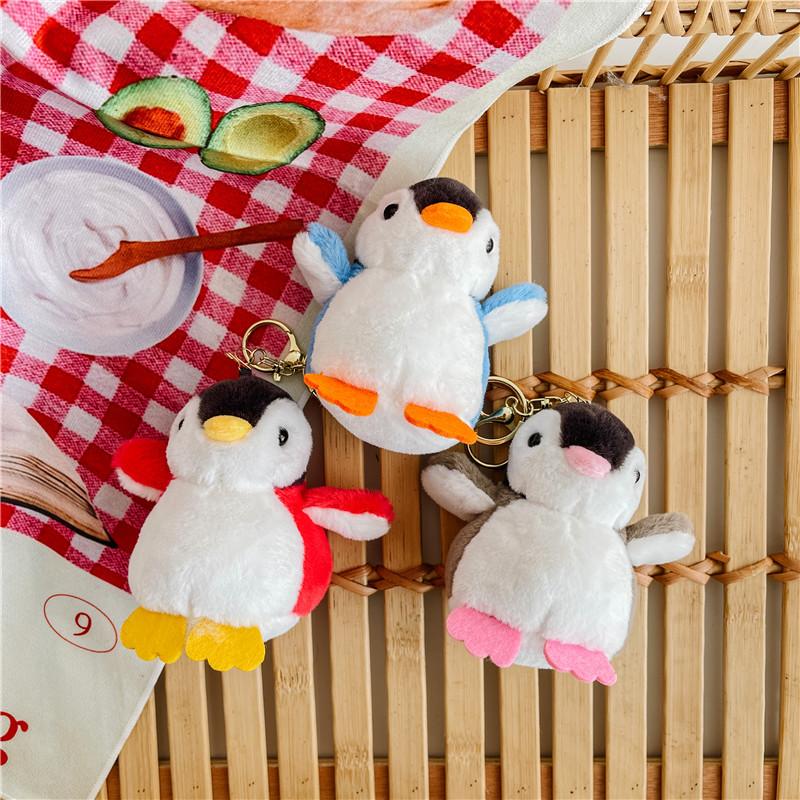 Cartoon 4-inch Pendant Keychain Atmosphere Doll Cute Rabbit Backpack Accessories Grab Machine Doll Boutique