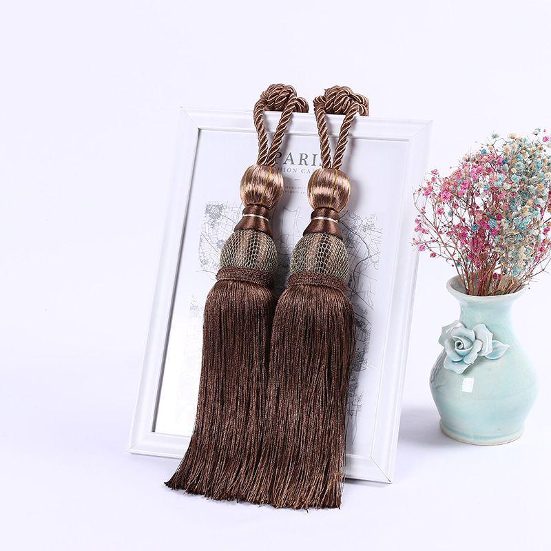 Koreaanse Kwast Gordijn Tieback Touw – Gouden Draad Ballen voor Bruiloftsdecoratie
