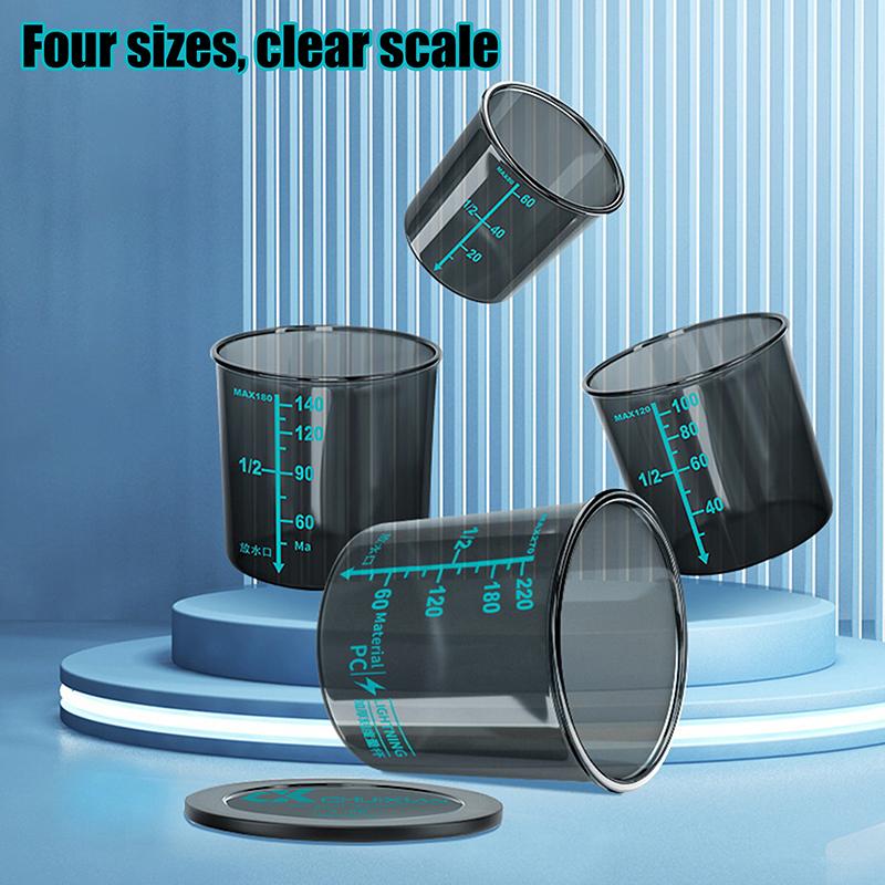 Fishing Bait Measuring Cup With Graduations High Transparency Shockproof Thickened Portable Fishing Tackle