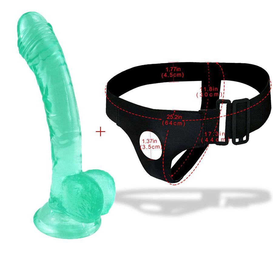 Strap On Harness Dildo Strap-On Penis Adjustable Strapon Dildo Realistic Sex Toys for Lesbian Women Couples Huge Dildo Sex Shop