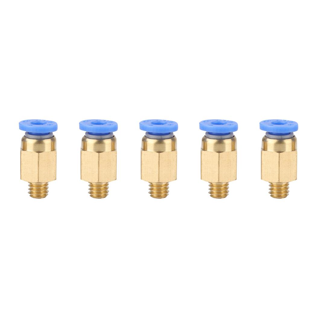 5PCS 3D Printer Accessories PC4 M6 Straight Through Pneumatic Joint Outer Diameter 4MM