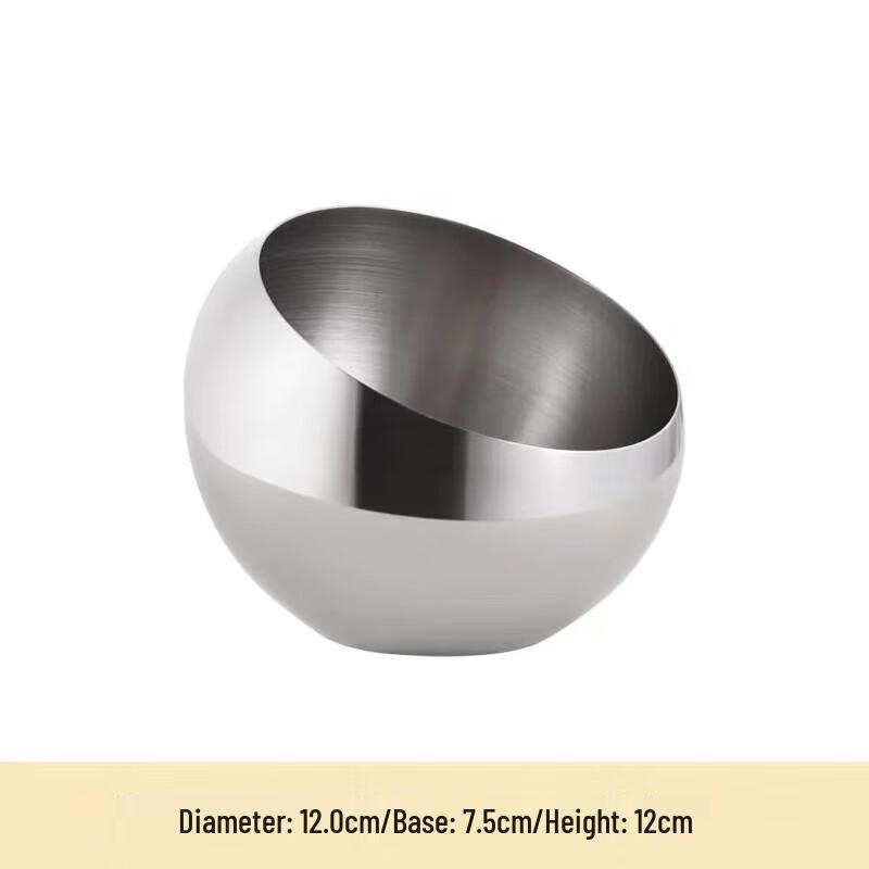 304 Stainless Steel Slanted Serving Bowl