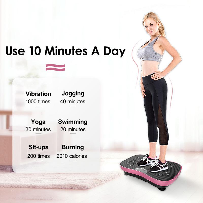 Aparate cu Platformă Vibratoare 180W Exerciții Fitness Ardere Grăsimi Slăbire Leneș Pierdere în Greutate Tremurător Antrenament Platformă Oscilantă