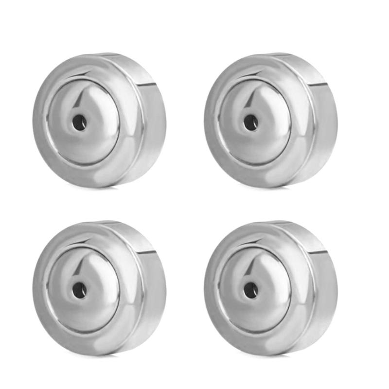 

4PCS Dics Earring Backs for Studs Heavy Earrings Earring Backs for Droopy Ears Push Pierced Stainless Steel Earring Plug срібний