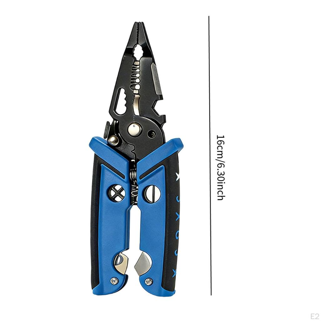 Wire Stripper Cable Easy to Use Comfortable Handle Practical Versatile 18 in 1 Portable