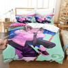 Girls Chainsaw Man Makima Bedding Set Printed Bed Set Duvet Cover Sheet Pillowcase Soft Quilt Cover Full Queen King Size